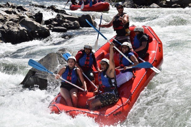 White Water Rafting South Fork American River - Floating the Rapids