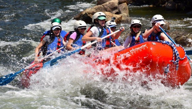 White Water Rafting South Fork American River - Floating the Rapids